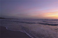 Beautiful Scarborough Beach at Sunset.